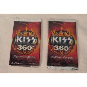 KISS 360 Trading Cards Sealed Pack Lot Press Pass Gene Simmons